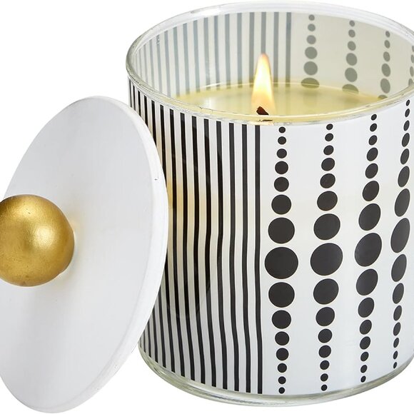 PartyLite White Clove Monochrome Jar Candle-BNIB - Picture 1 of 6
